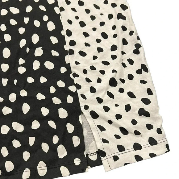 Vero Moda Black White Polka Dot Front Slit Mini Cami Dress S - Picture 2 of 5